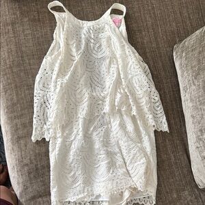 Lilly Pulitzer White romper Sundress for Brides